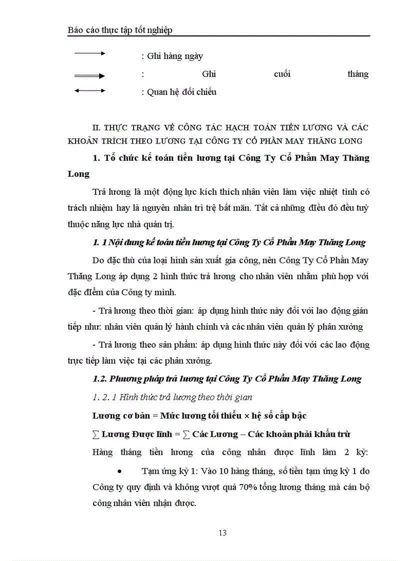 image for page Hạch toán công tác kế toán tiền lương và các khoản trích theo lương tại công ty cổ phần may thăng long 1