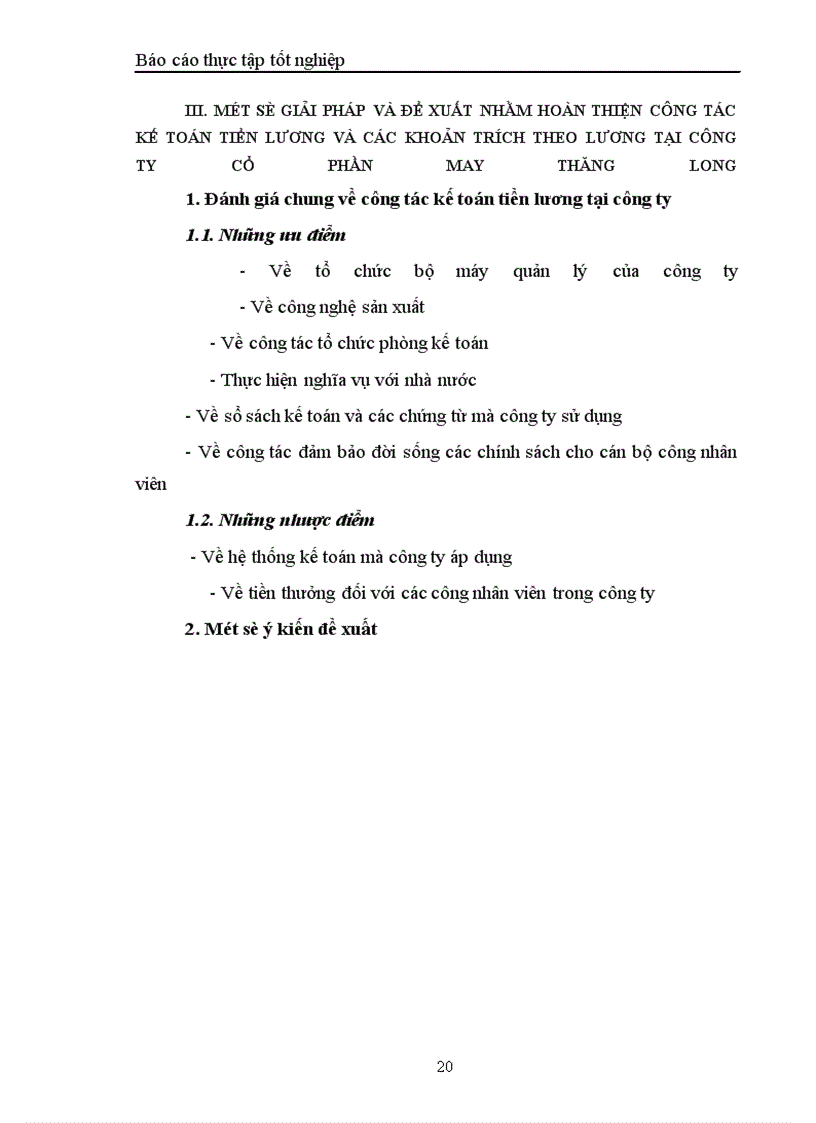 image for page Hạch toán công tác kế toán tiền lương và các khoản trích theo lương tại công ty cổ phần may thăng long 1