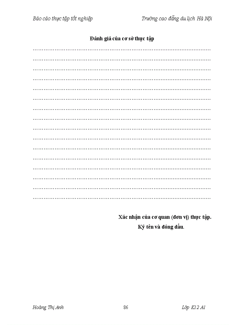 image for page Báo cáo thực tập tốt nghiệp tổng hợp về du lịch