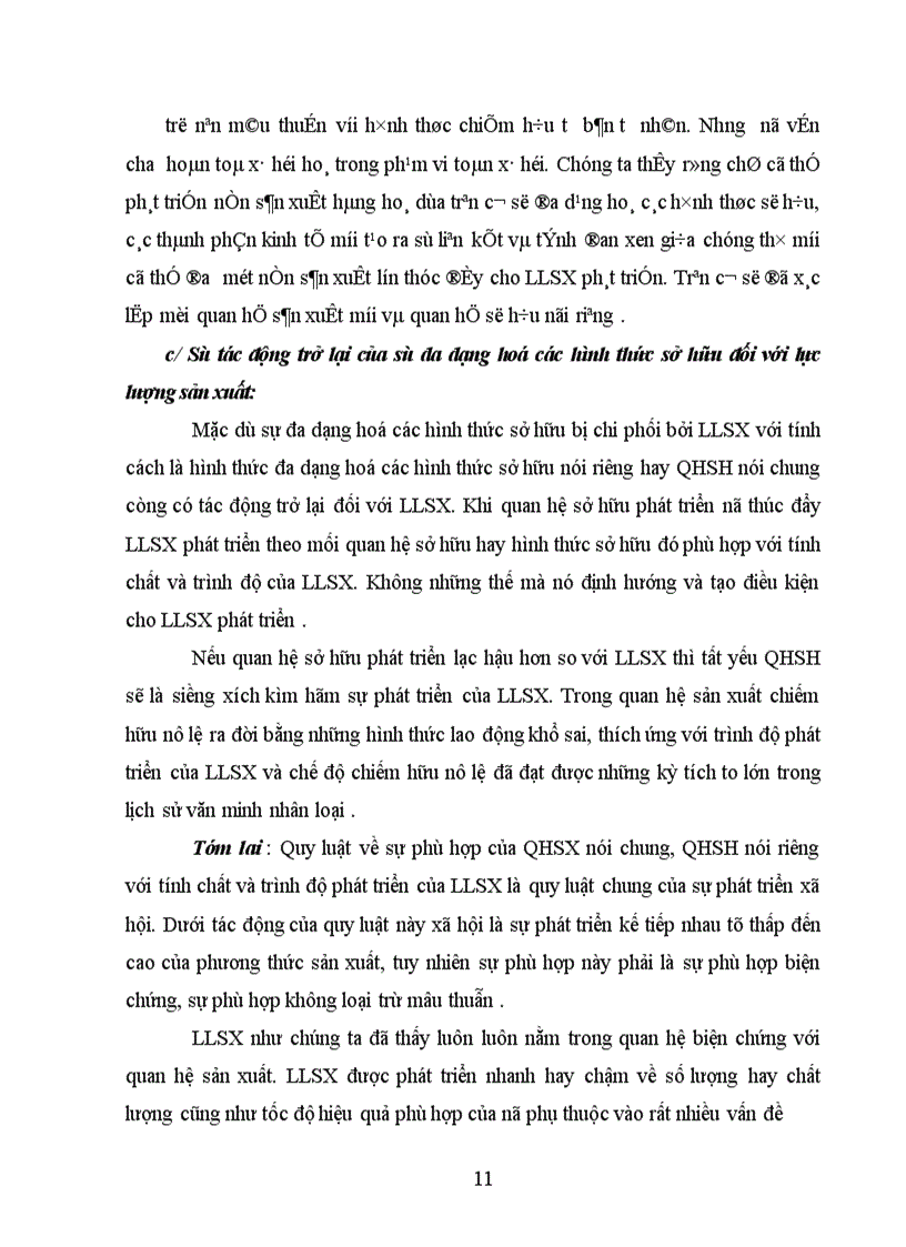 image for page Quan hệ biện chứng giữa sự phát triển của lực lượng sản xuất và sự đa dạng hoá các loại hình sở hữu ở Việt Nam 1