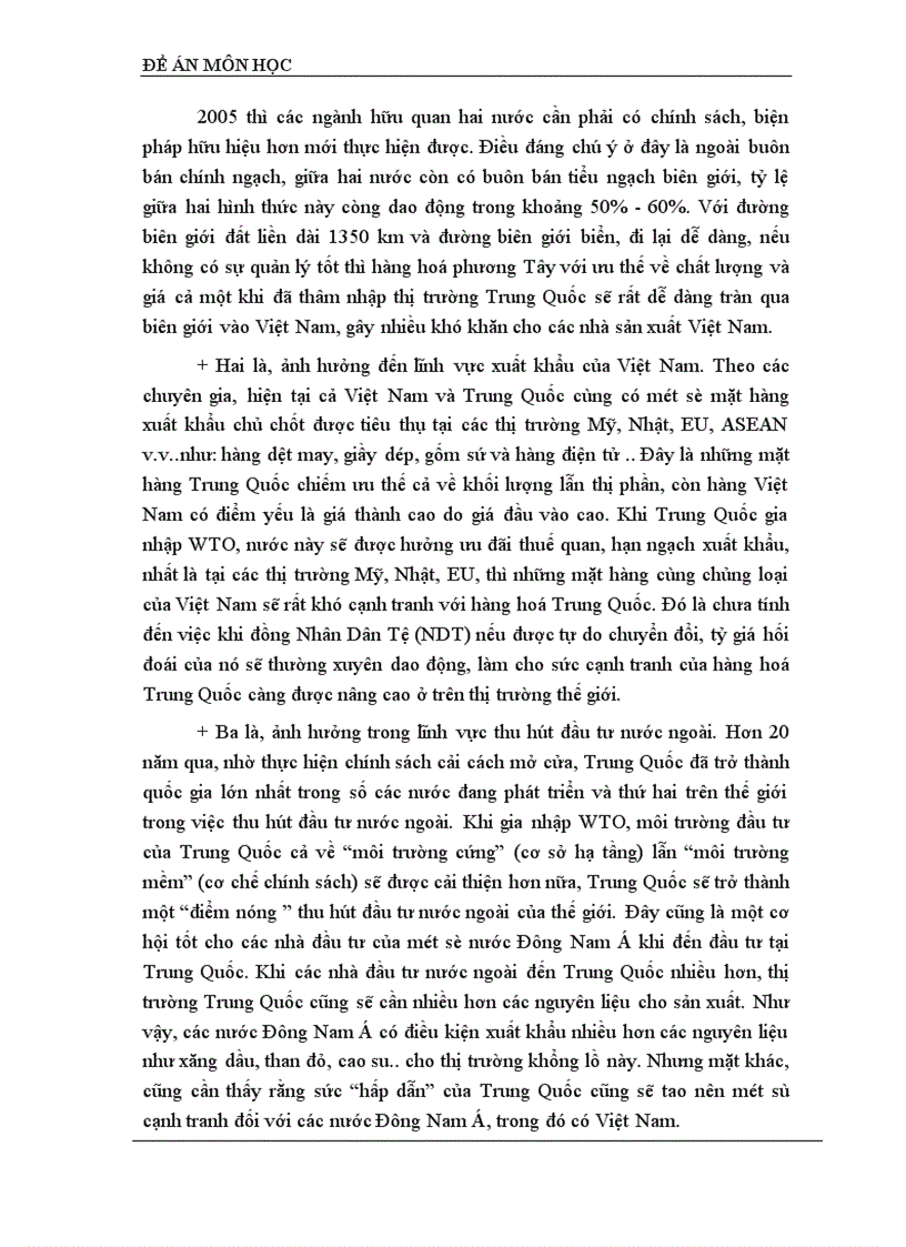 image for page Thách thức đối với Việt Nam về vấn đề xuất khẩu khi Trung Quốc gia nhập WTO