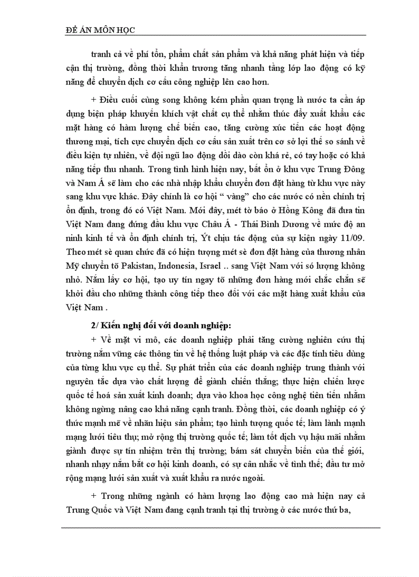 image for page Thách thức đối với Việt Nam về vấn đề xuất khẩu khi Trung Quốc gia nhập WTO