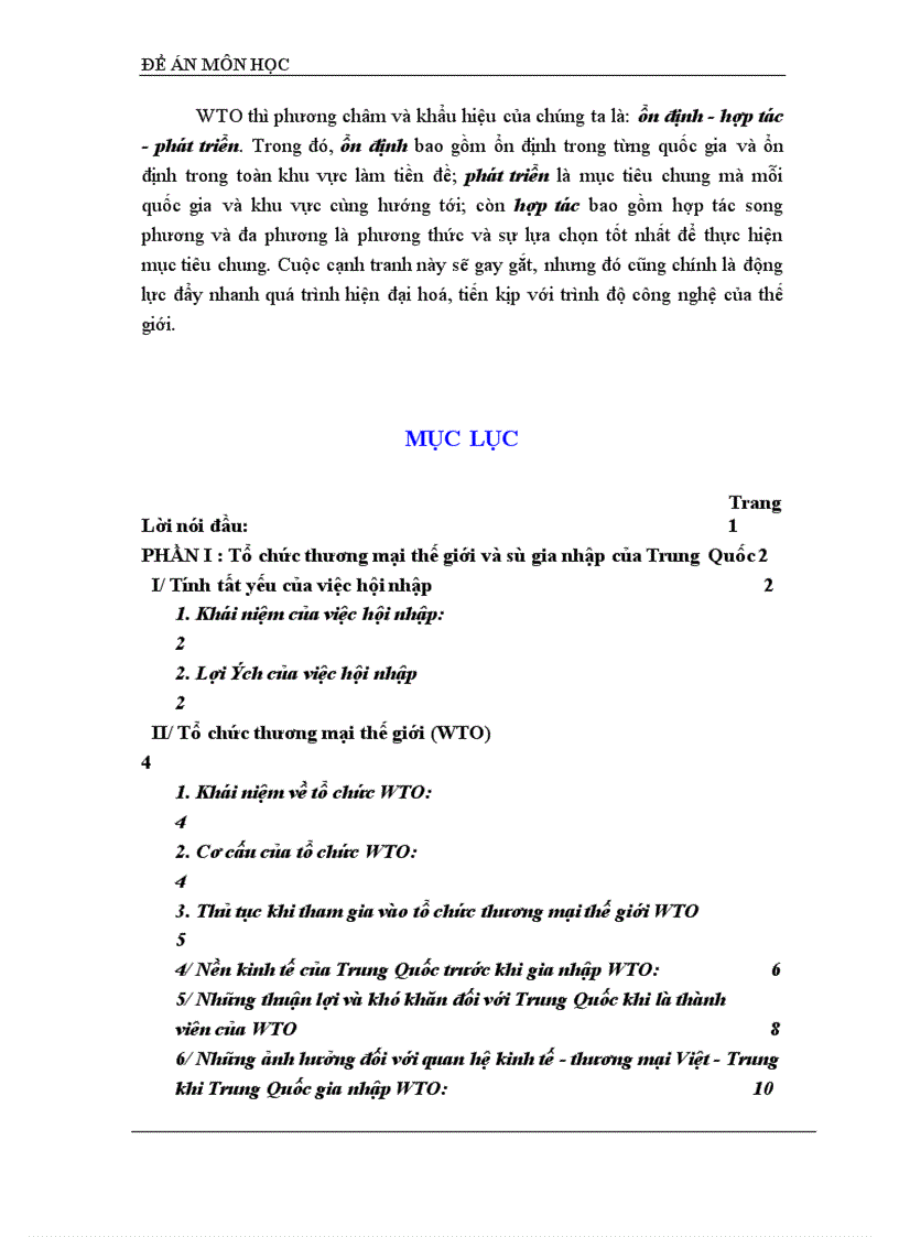 image for page Thách thức đối với Việt Nam về vấn đề xuất khẩu khi Trung Quốc gia nhập WTO