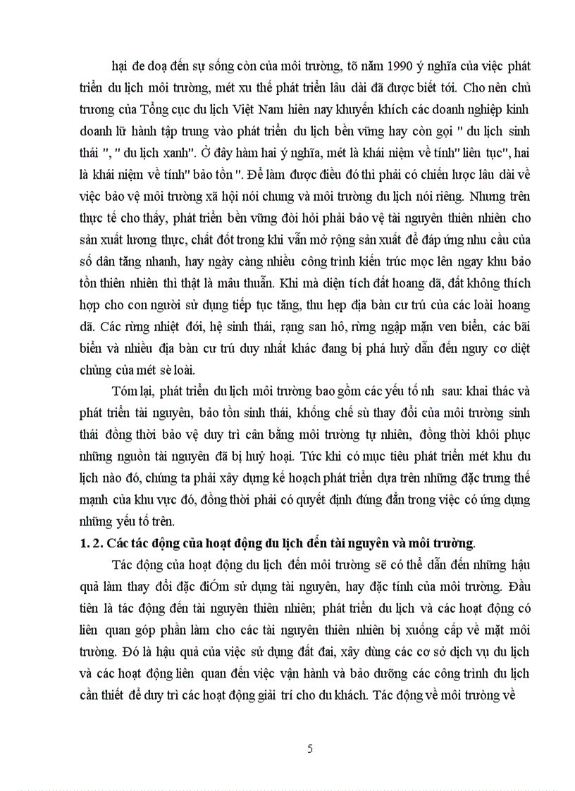 image for page Thực trạng phát triển du lịch và môi trường ở Hà Nội