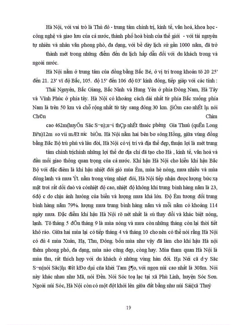 image for page Thực trạng phát triển du lịch và môi trường ở Hà Nội