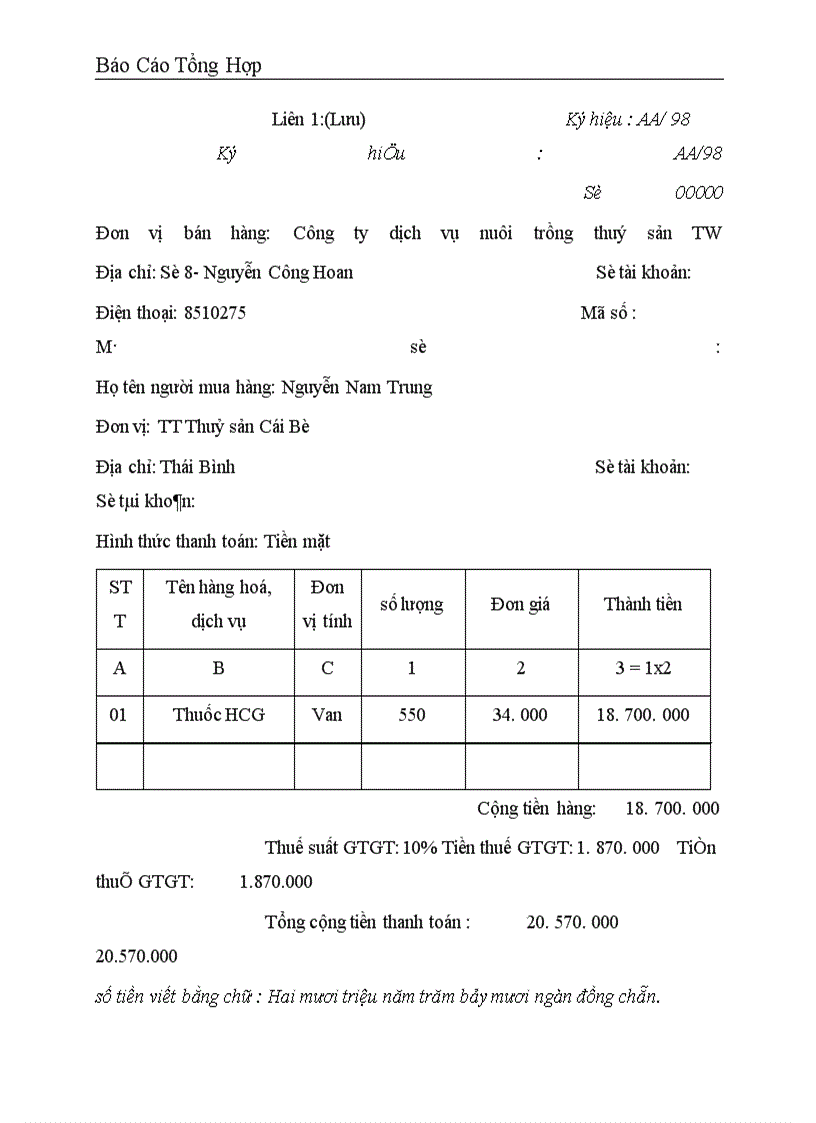 image for page Công tác hạch toán kế toán tại Công ty dịch vụ nuôi trồng thuỷ sản trung ương 1