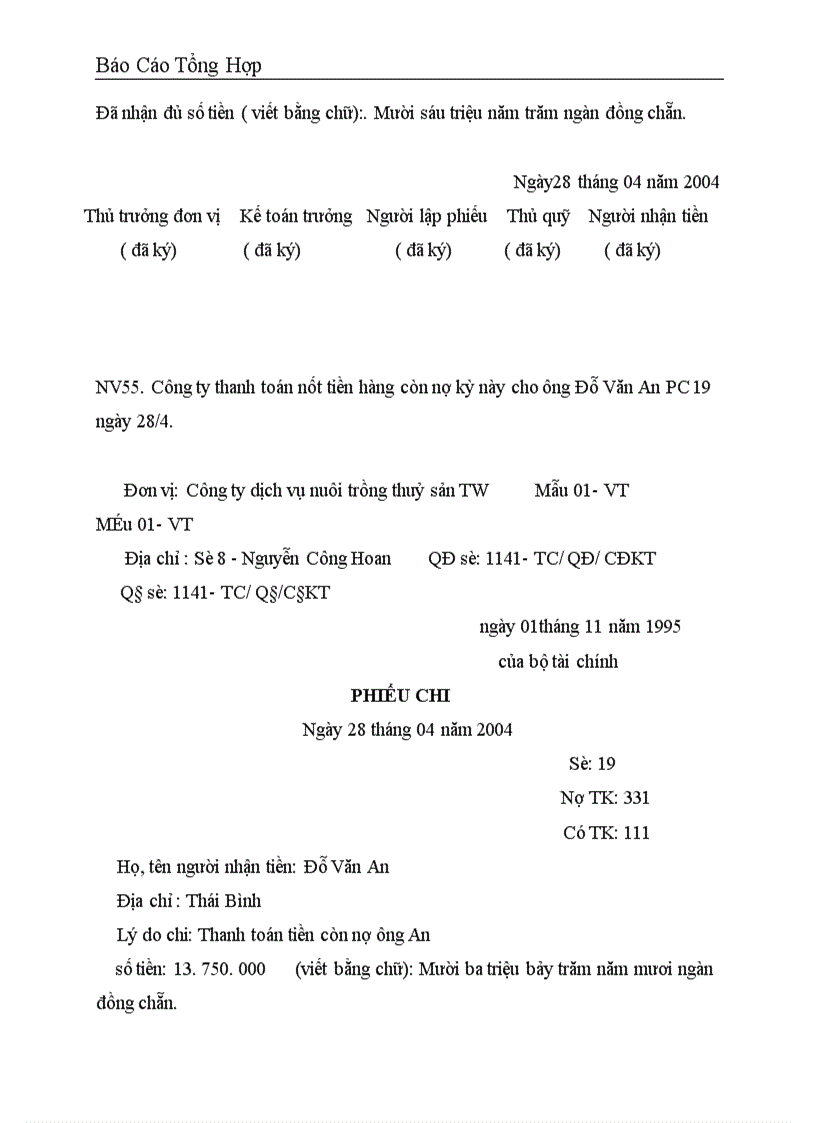 image for page Công tác hạch toán kế toán tại Công ty dịch vụ nuôi trồng thuỷ sản trung ương 1