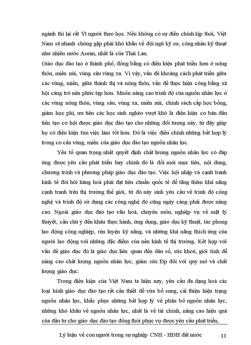 image for page Lý luận về con người và vấn đề đào tạo nguồn nhân lực con người trong sự nghiệp công nghiệp hoá hiện đại hoá đất nước 1