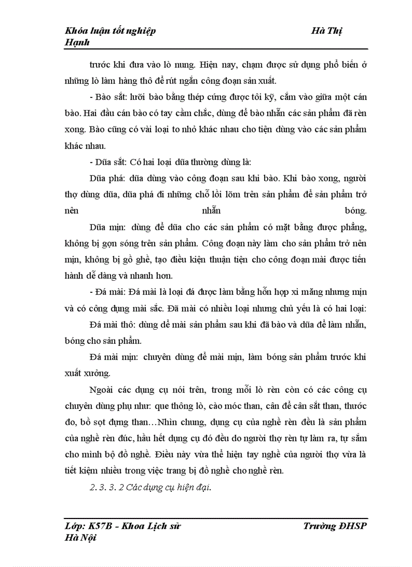 image for page Nghề rèn ở Lý Nhân xã Lý Nhân huyện Vĩnh Tường tỉnh Vĩnh Phúc từ năm 1990 đến năm 2010