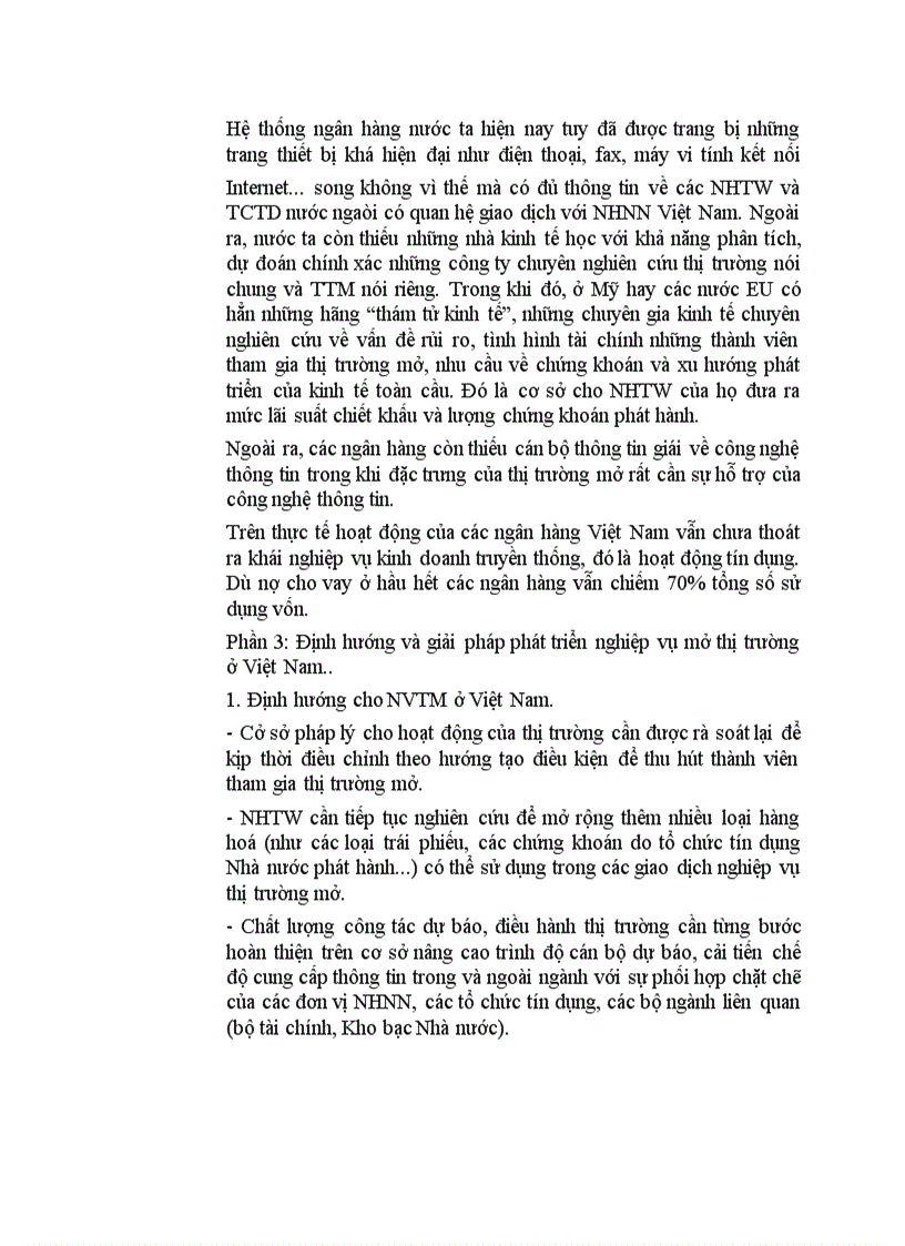 image for page thực trạng hoạt động thị trường mở ở Việt Nam hiện nay