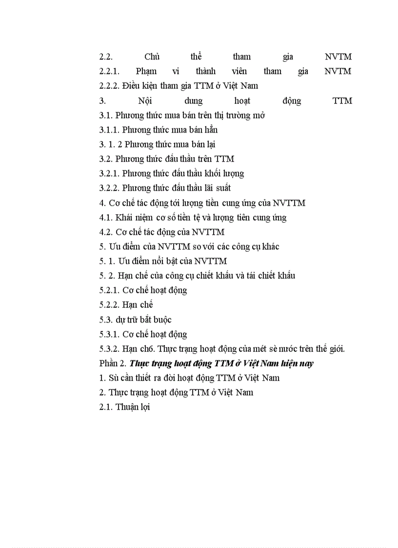 image for page thực trạng hoạt động thị trường mở ở Việt Nam hiện nay