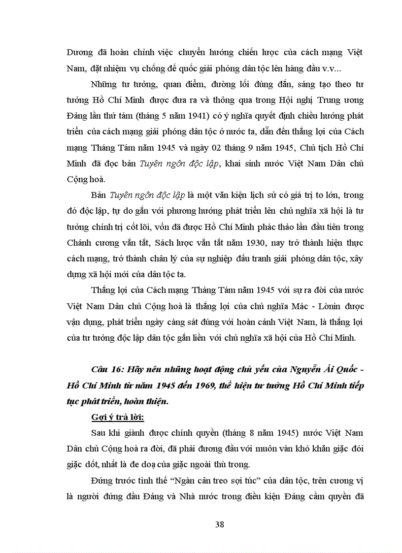 image for page 79 Câu hỏi và gợi ý trả lời về môn học Tư Tưởng Hồ Chí Minh