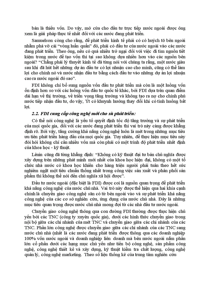 image for page Giải thích tác động tràn của FDI đến khu vực kinh tế trong nước 1