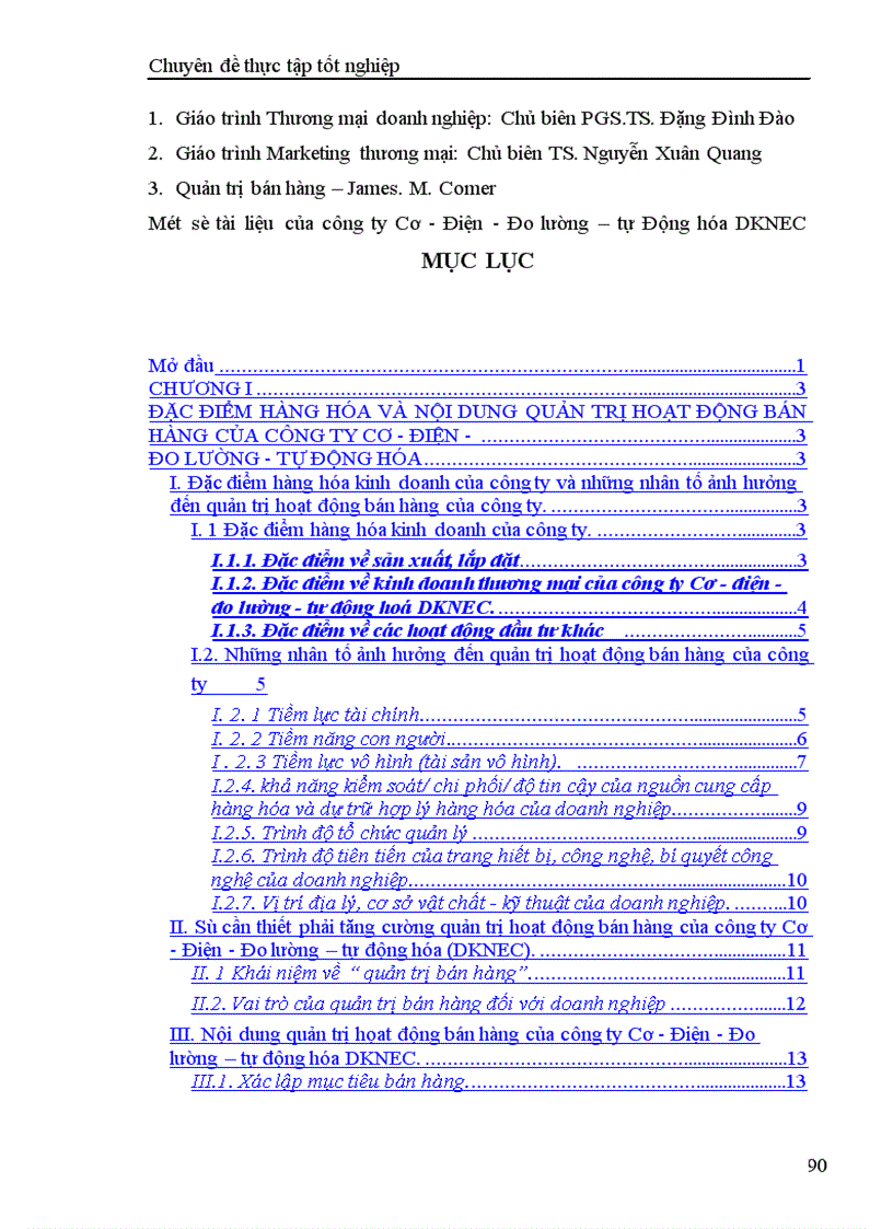 image for page Tăng cường quản trị hoạt động bán hàng của công ty Cơ Điện Đo lường Tự động hóa DKNEC