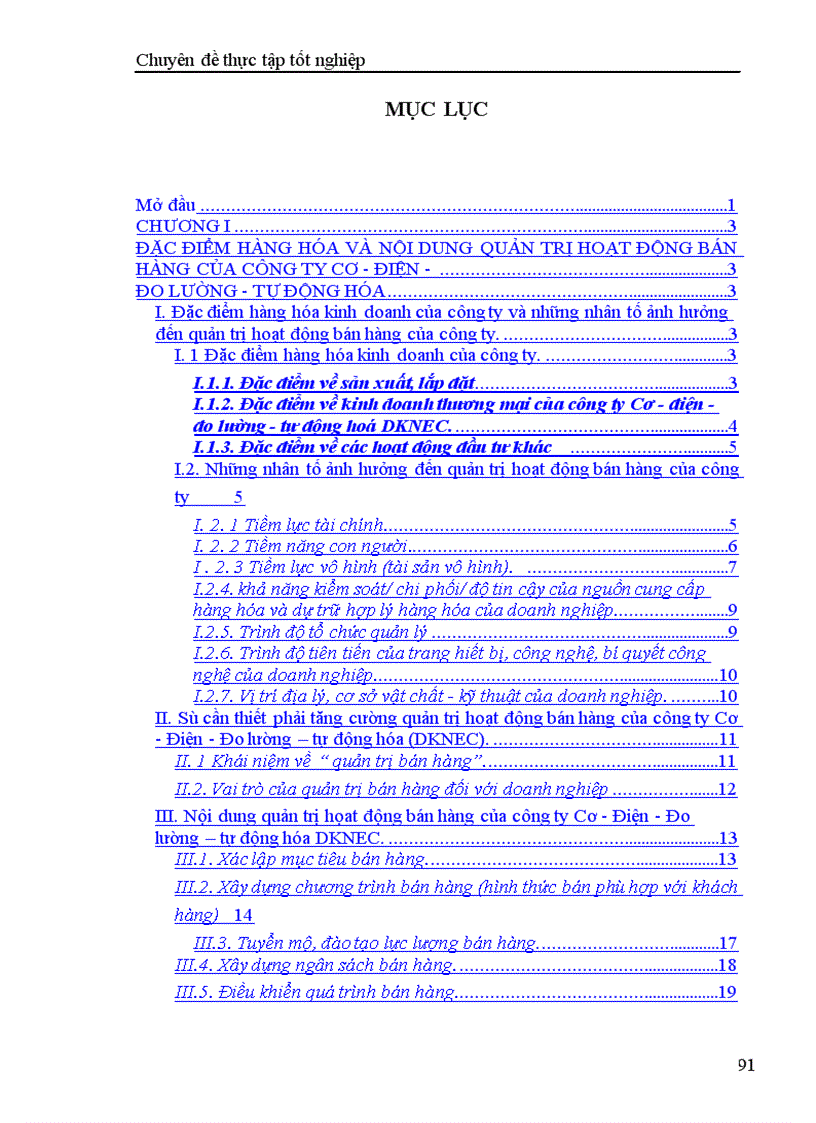 image for page Tăng cường quản trị hoạt động bán hàng của công ty Cơ Điện Đo lường Tự động hóa DKNEC