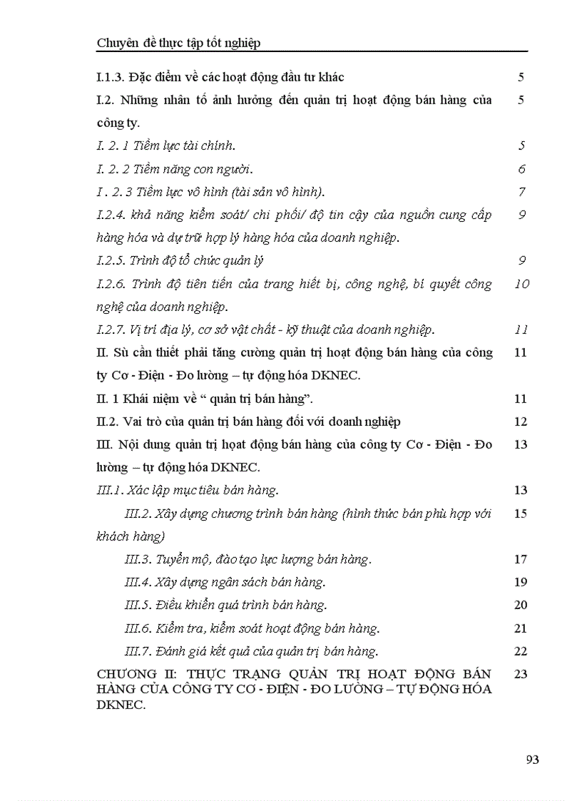image for page Tăng cường quản trị hoạt động bán hàng của công ty Cơ Điện Đo lường Tự động hóa DKNEC