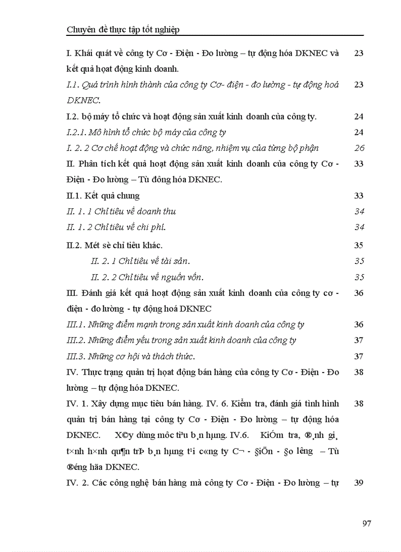 image for page Tăng cường quản trị hoạt động bán hàng của công ty Cơ Điện Đo lường Tự động hóa DKNEC