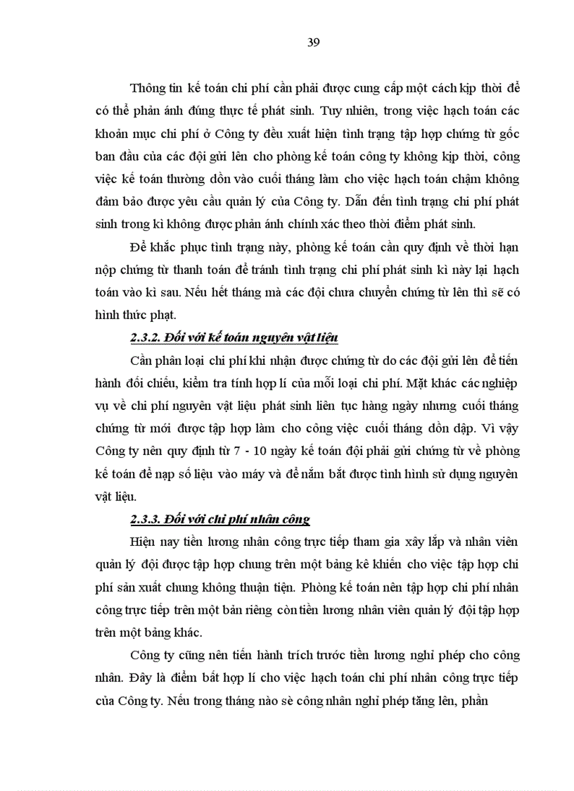 image for page Thực trạng hạch toán chi phí sản xuất và tính giá thành sản phẩm xây lắp tại Công ty xây dựng Thăng Long Vĩnh Phúc