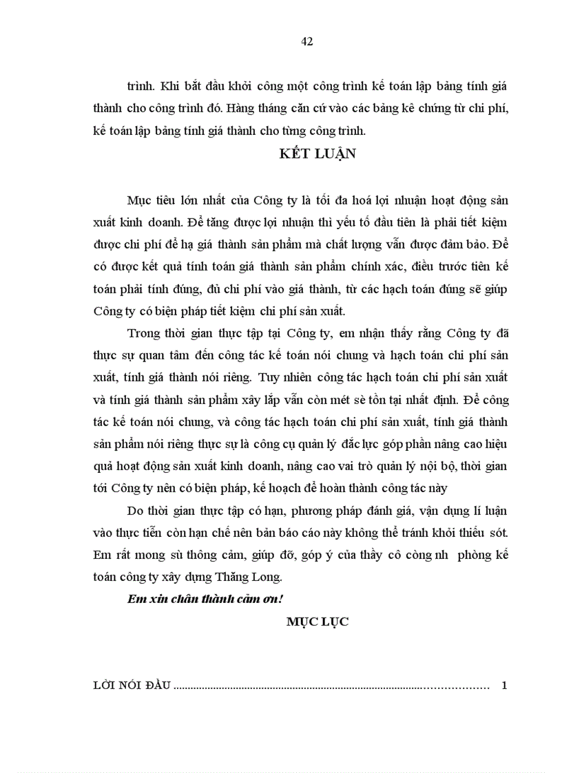image for page Thực trạng hạch toán chi phí sản xuất và tính giá thành sản phẩm xây lắp tại Công ty xây dựng Thăng Long Vĩnh Phúc