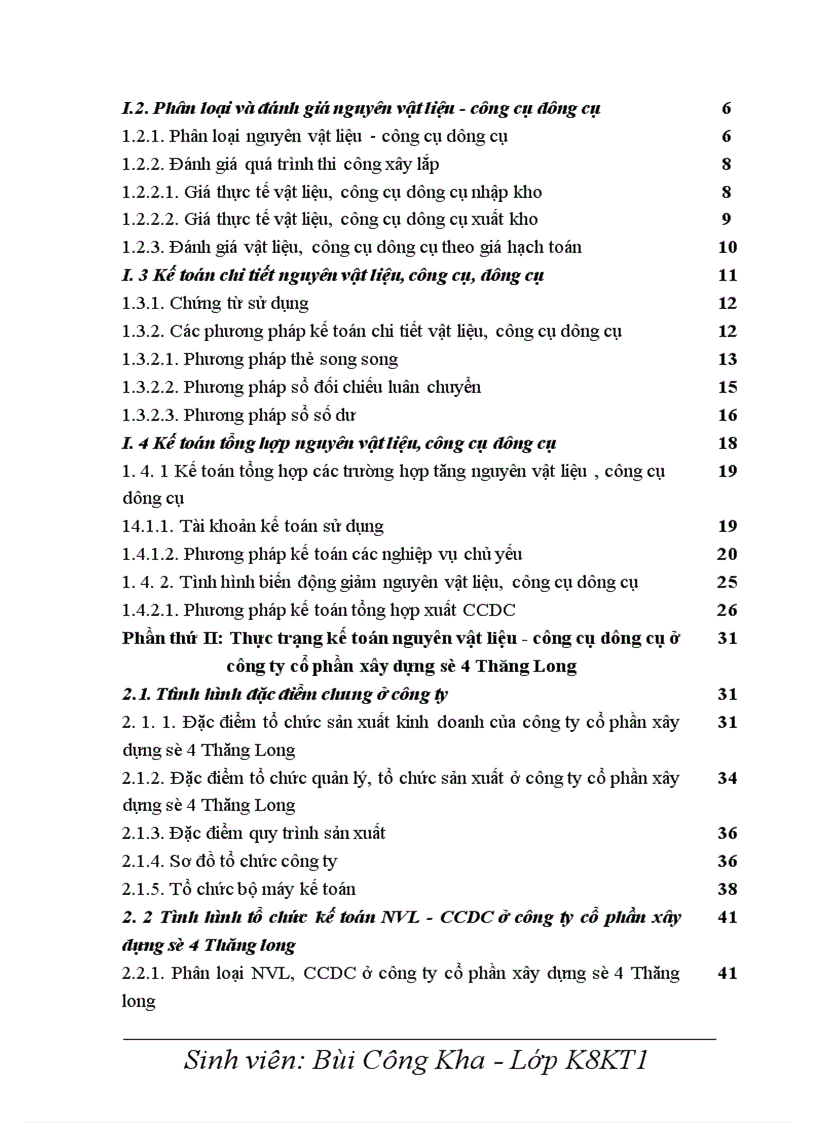 image for page Hoàn thiện kế toán nguyên vật liệu công cụ dụng cụ tại Công ty cổ phần xây dựng số 4 Thăng Long 1