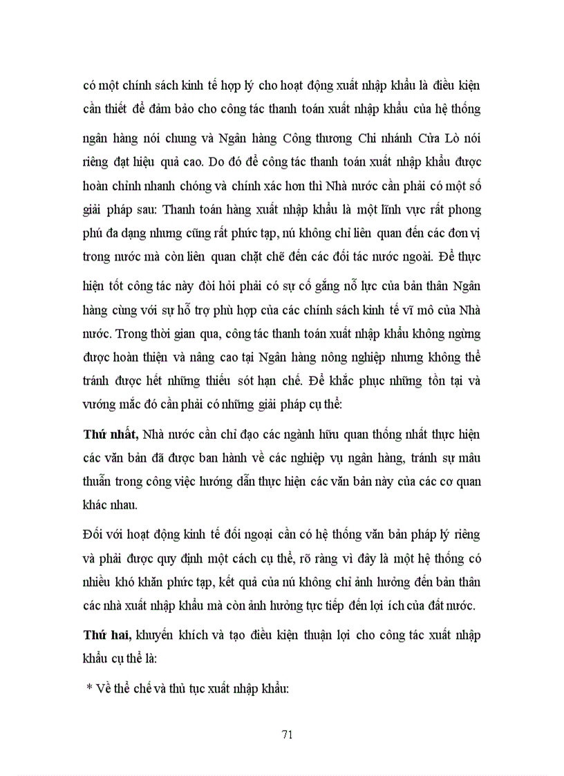 image for page Một số giải pháp phát triển hoạt động thanh toán xuất nhập khẩu tại Ngân hàng Công Thương Chi nhánh Cửa Lò