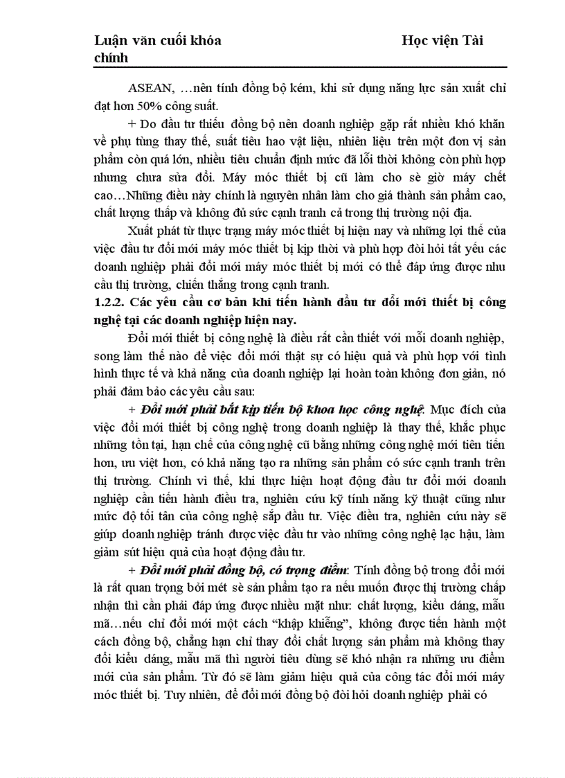 image for page Những giải pháp chủ yếu huy động vốn đổi mới thiết bị công nghệ tại Công ty Cổ phần dệt 10 10