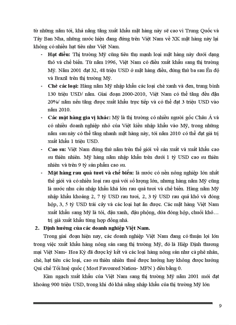 image for page Thực trạng và giải pháp nhằm đẩy mạnh xuất khẩu sản phẩm nông sản việt nam vào thị trường mỹ