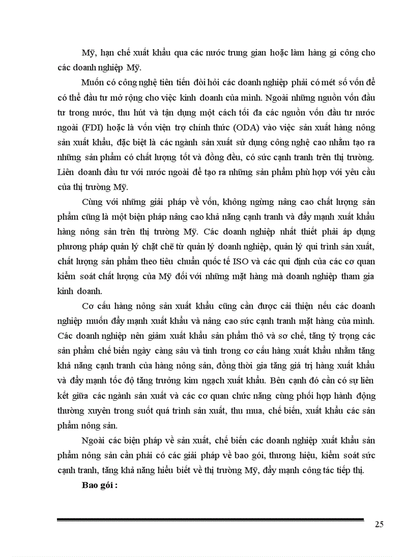 image for page Thực trạng và giải pháp nhằm đẩy mạnh xuất khẩu sản phẩm nông sản việt nam vào thị trường mỹ