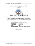 lập kế hoạch kiểm toán báo cáo tài chính do chi nhánh công ty tnhh kiểm toán và tư vấn a C tại hà nội