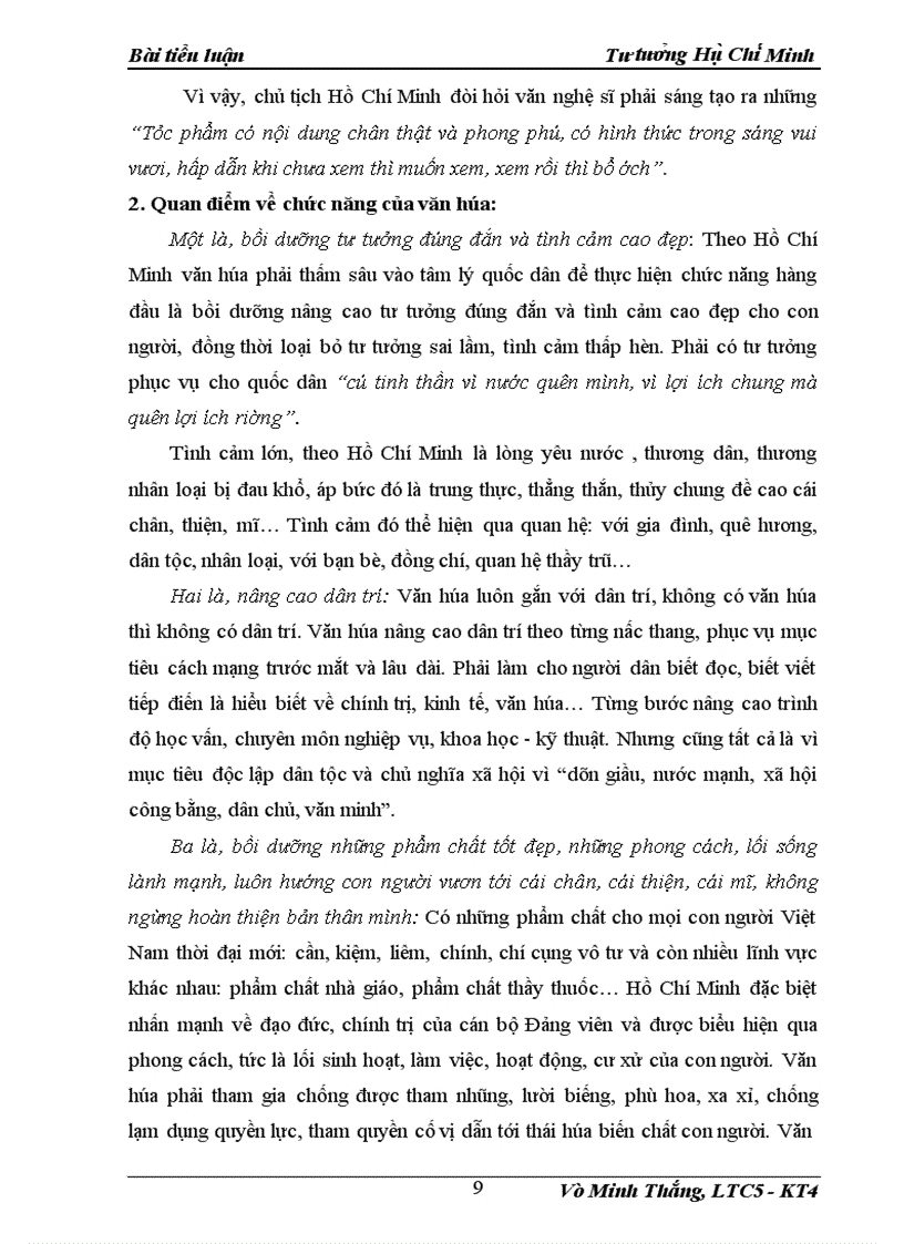 image for page Vận dụng tư tưởng văn hóa văn nghệ của Hồ Chí Minh vào xây dựng nền văm hóa văn nghệ trong giai đoạn hiện nay