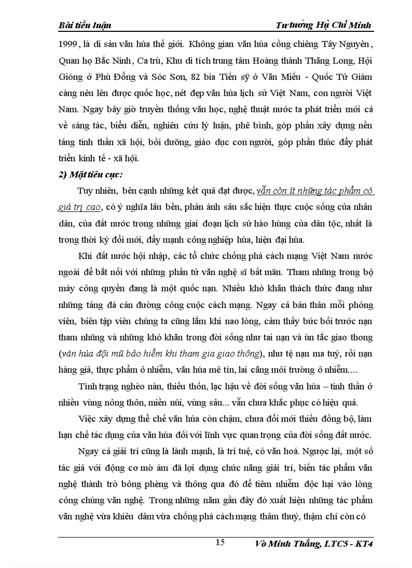 image for page Vận dụng tư tưởng văn hóa văn nghệ của Hồ Chí Minh vào xây dựng nền văm hóa văn nghệ trong giai đoạn hiện nay