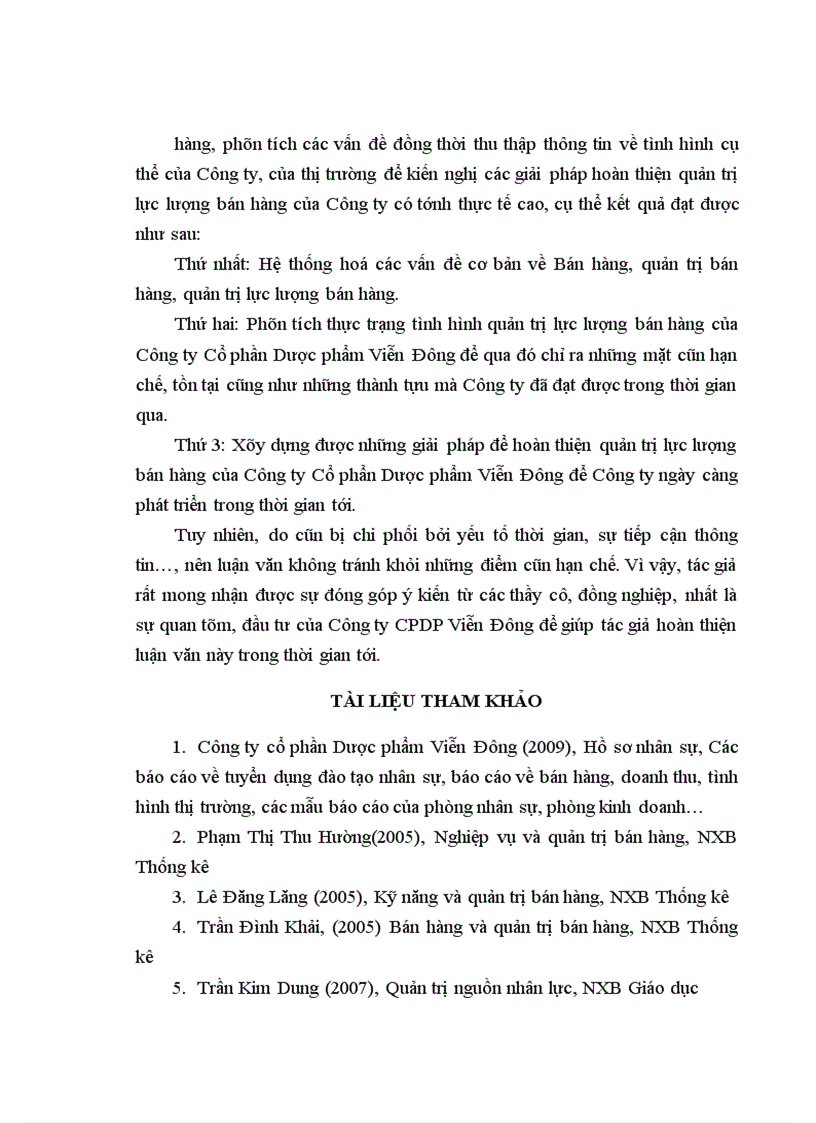 image for page Hoàn thiện quản trị lực lượng bán hàng của Công ty cổ phần Dược phẩm Viễn Đông