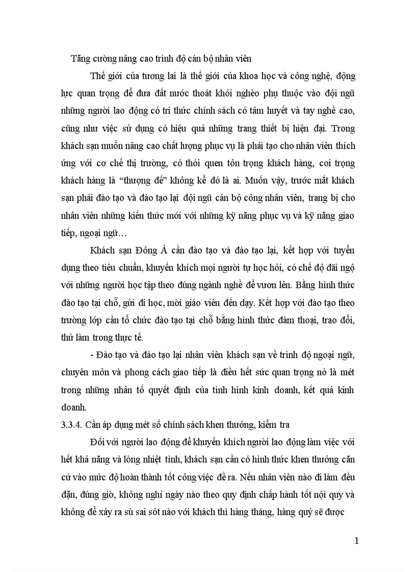 image for page Quản trị nhân sự tại khách sạn Đông Á thực trạng và giải pháp