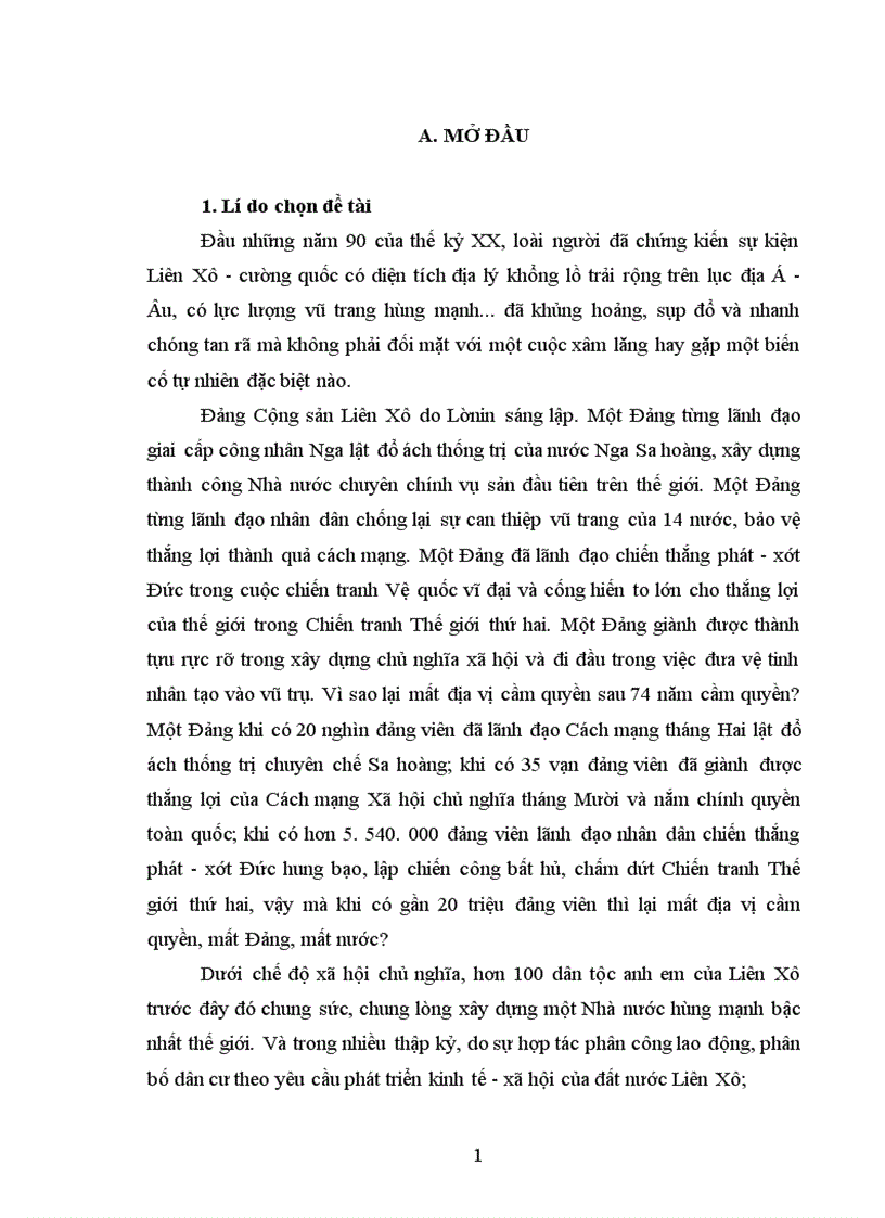 image for page Yếu tố dân tộc trong sự tan rã Nhà nước Liên bang Xô Viết