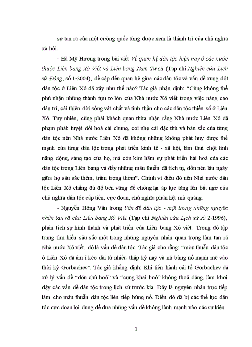 image for page Yếu tố dân tộc trong sự tan rã Nhà nước Liên bang Xô Viết