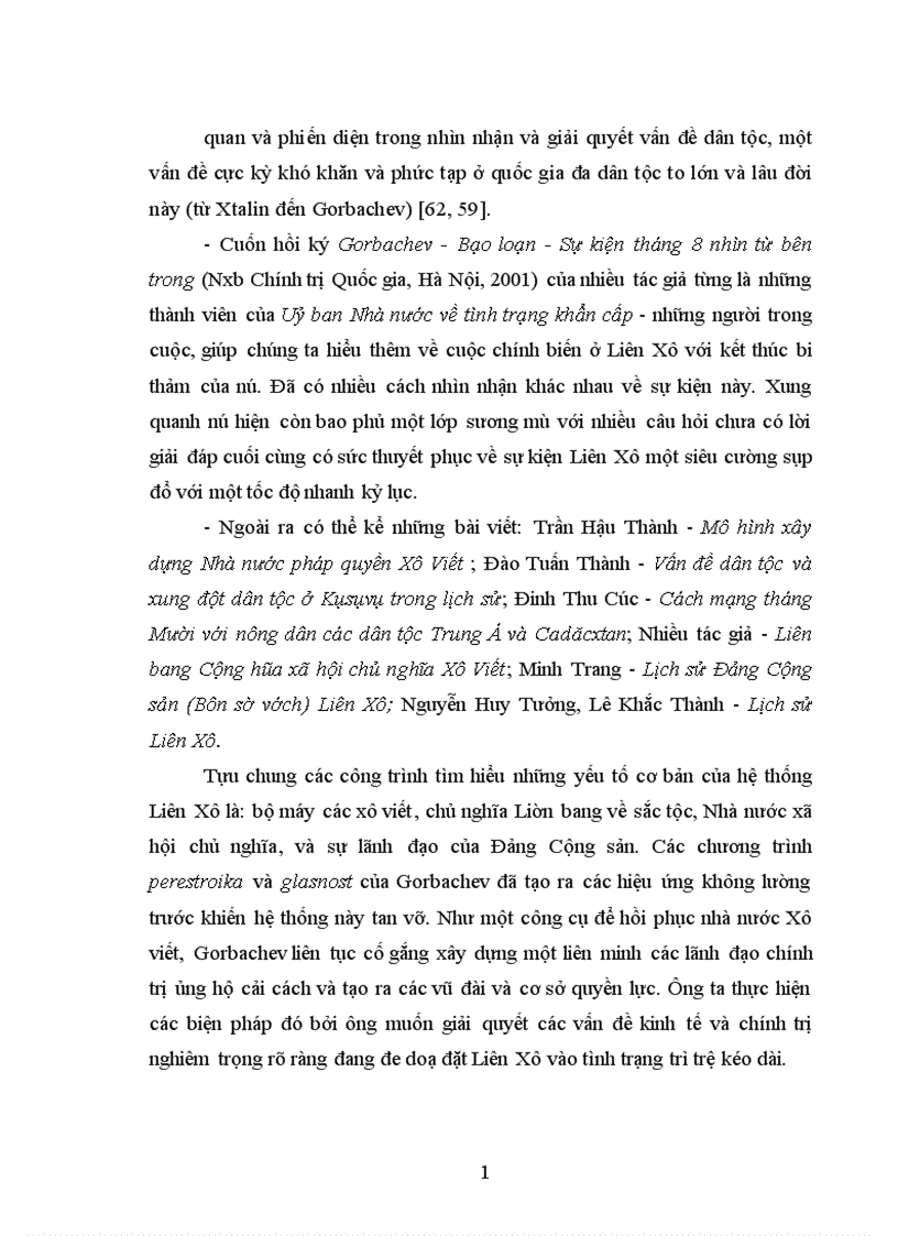 image for page Yếu tố dân tộc trong sự tan rã Nhà nước Liên bang Xô Viết