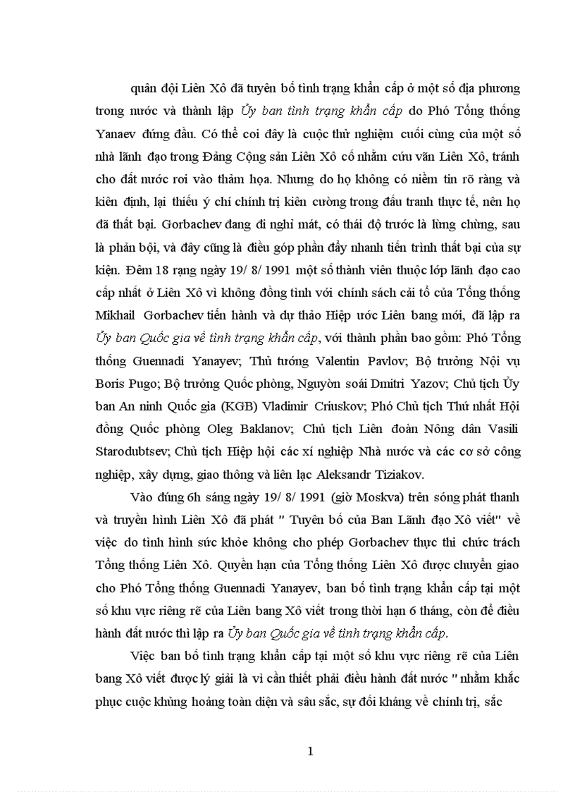 image for page Yếu tố dân tộc trong sự tan rã Nhà nước Liên bang Xô Viết