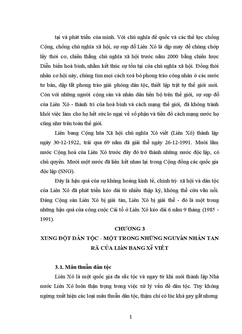 image for page Yếu tố dân tộc trong sự tan rã Nhà nước Liên bang Xô Viết
