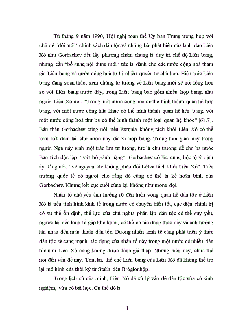 image for page Yếu tố dân tộc trong sự tan rã Nhà nước Liên bang Xô Viết