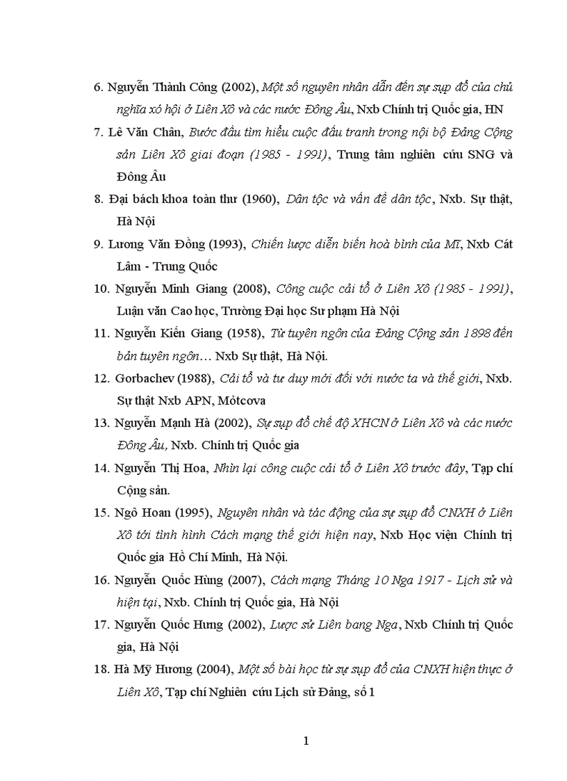 image for page Yếu tố dân tộc trong sự tan rã Nhà nước Liên bang Xô Viết