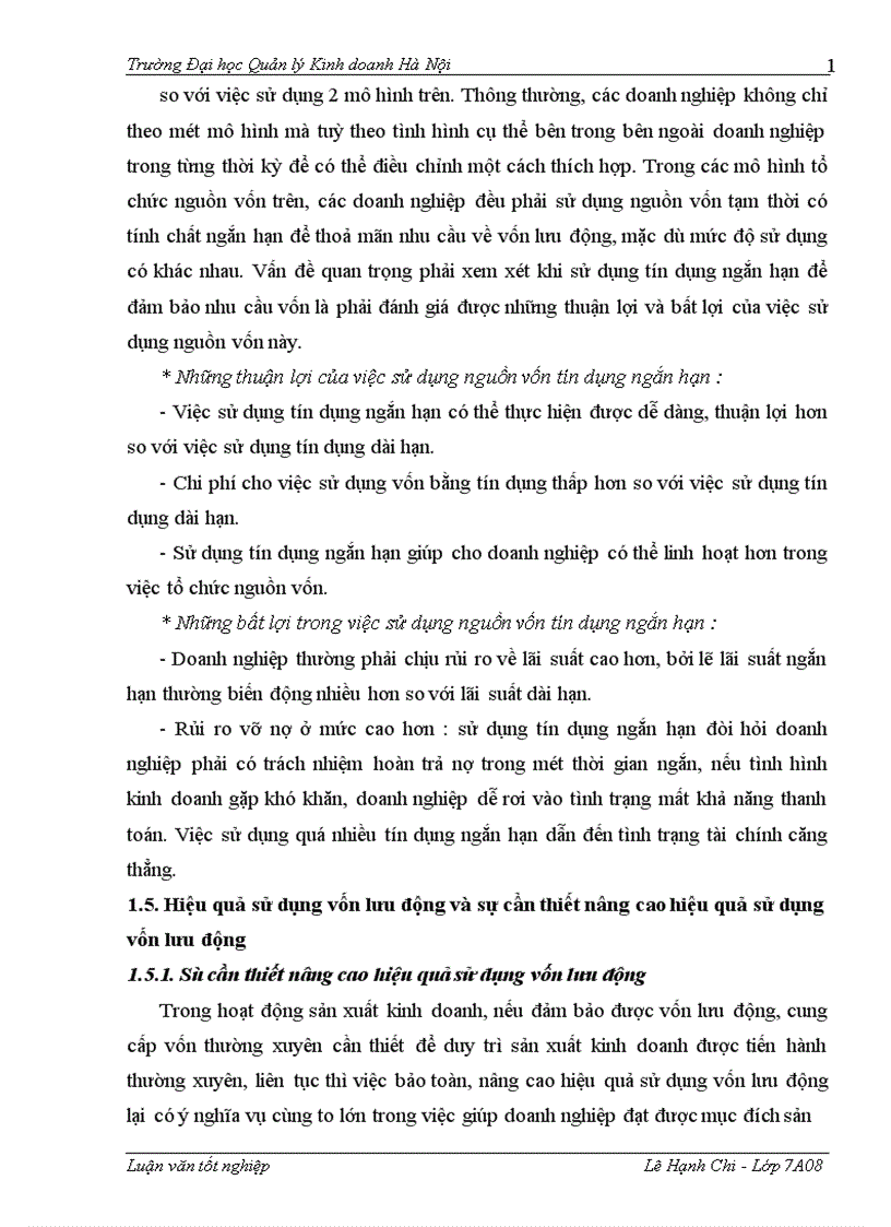 image for page Vốn lưu động và một số biện pháp nâng cao hiệu quả sử dụng vốn lưu động ở Công ty vật tư vận tải Xi măng