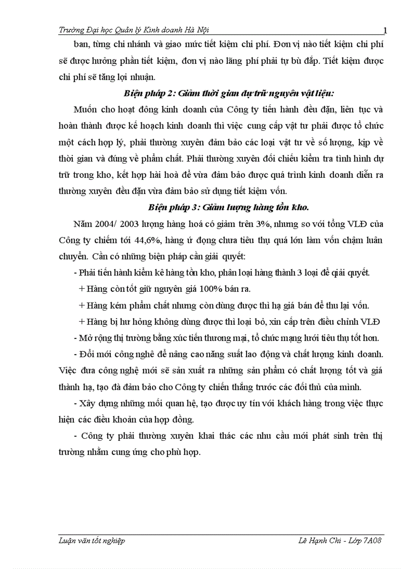image for page Vốn lưu động và một số biện pháp nâng cao hiệu quả sử dụng vốn lưu động ở Công ty vật tư vận tải Xi măng