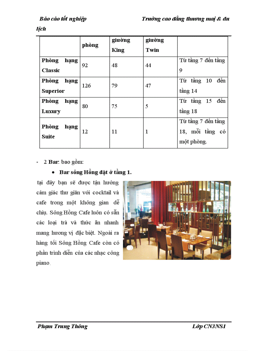 image for page Báo cáo thực tập tổng hợp về du lịch khách sạn