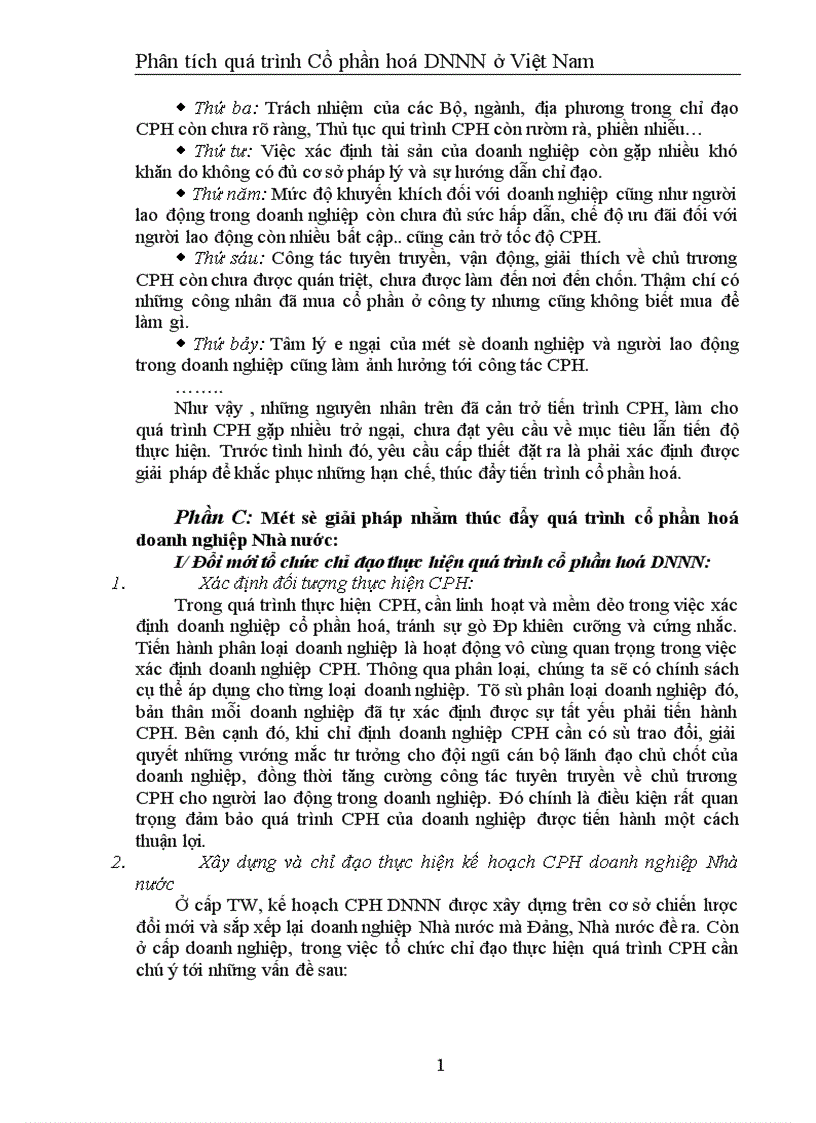 image for page Phân tích quá trình Cổ phần hoá DNNN ở Việt Nam
