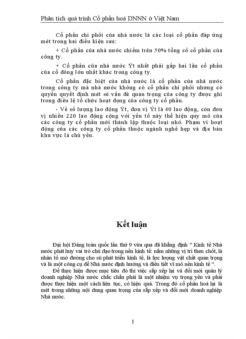 image for page Phân tích quá trình Cổ phần hoá DNNN ở Việt Nam