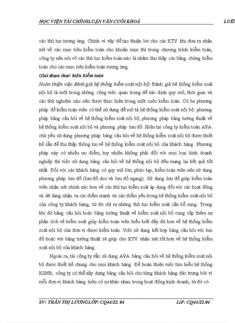 image for page Hoàn thiện quy trình kiểm toán tscđ trong kiểm toán bctc do công ty kiểm toán ava thực hiện