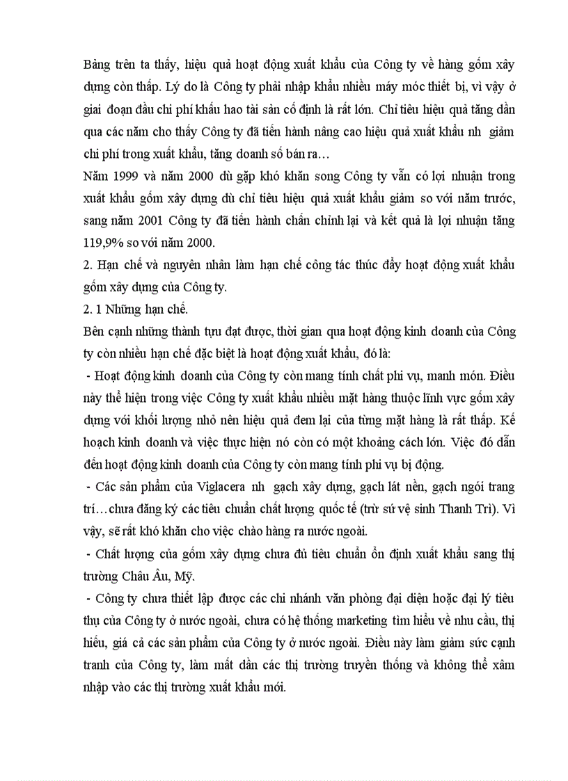 image for page Biện pháp thúc đẩy xuất khẩu mặt hàng gốm xây dựng của Công ty Kinh doanh và Xuất nhập khẩu thuộc Tổng công ty Thủy tinh và Gốm xây dựng Viglacera