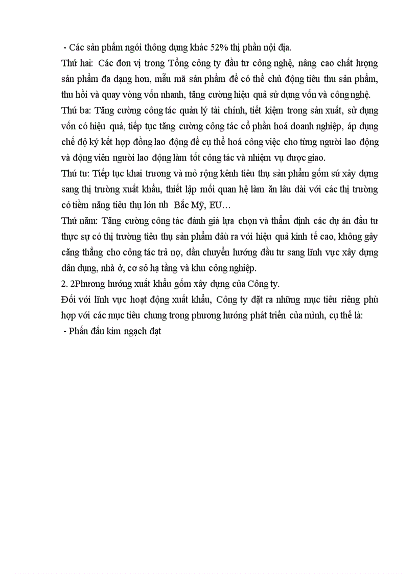 image for page Biện pháp thúc đẩy xuất khẩu mặt hàng gốm xây dựng của Công ty Kinh doanh và Xuất nhập khẩu thuộc Tổng công ty Thủy tinh và Gốm xây dựng Viglacera