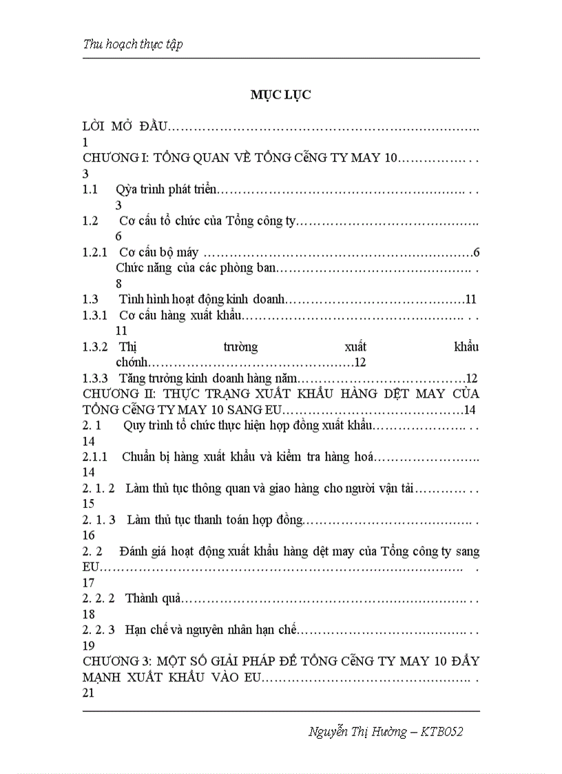 image for page Giải pháp đẩy mạnh xuất khẩu hàng dệt may của Tổng công ty May 10 sang Châu Âu