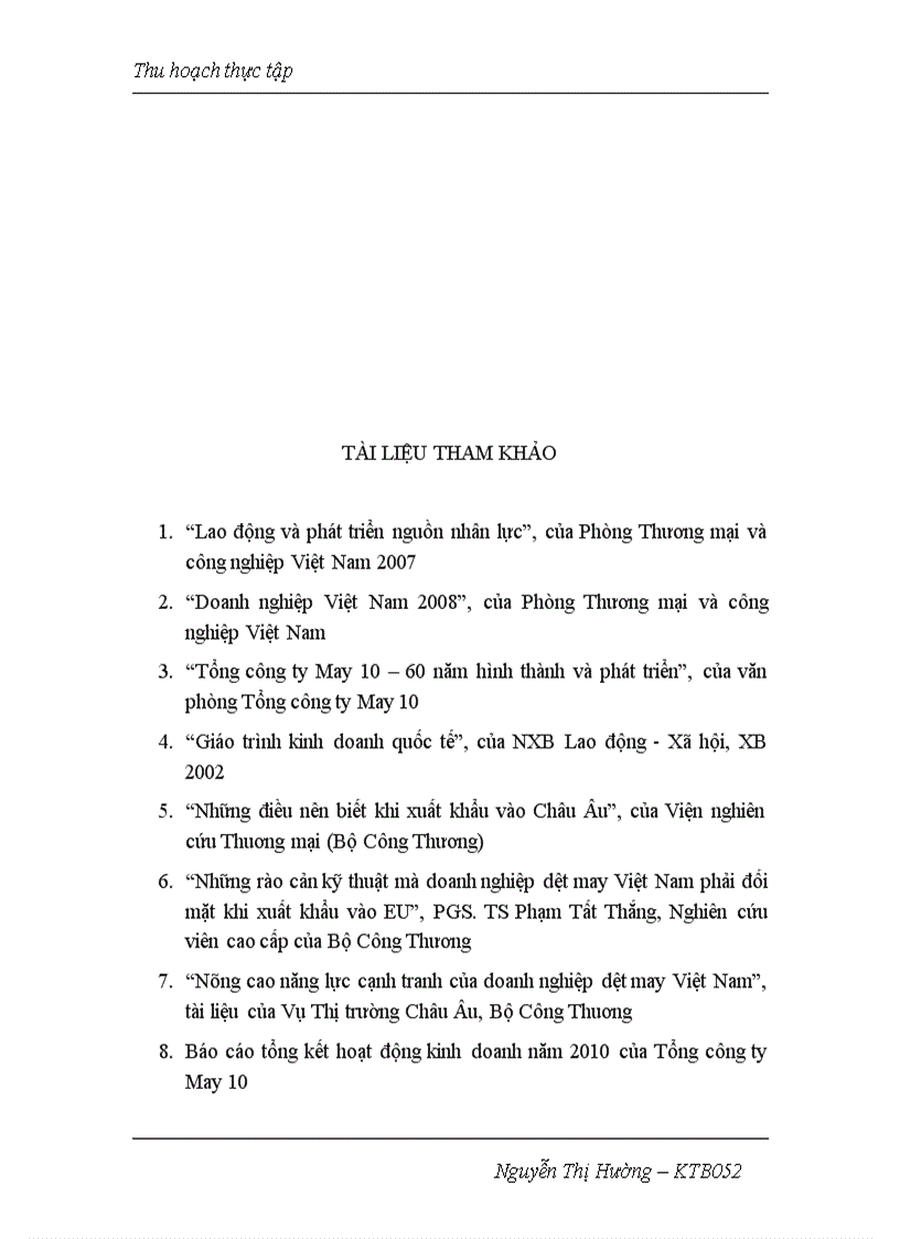 image for page Giải pháp đẩy mạnh xuất khẩu hàng dệt may của Tổng công ty May 10 sang Châu Âu